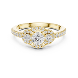 0.95 CT Round Cut Lab Grown Diamond Ring| WOKE