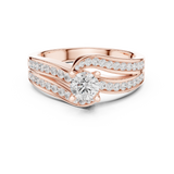 0.924 CT Round Cut Lab Grown Diamond Ring| WOKE
