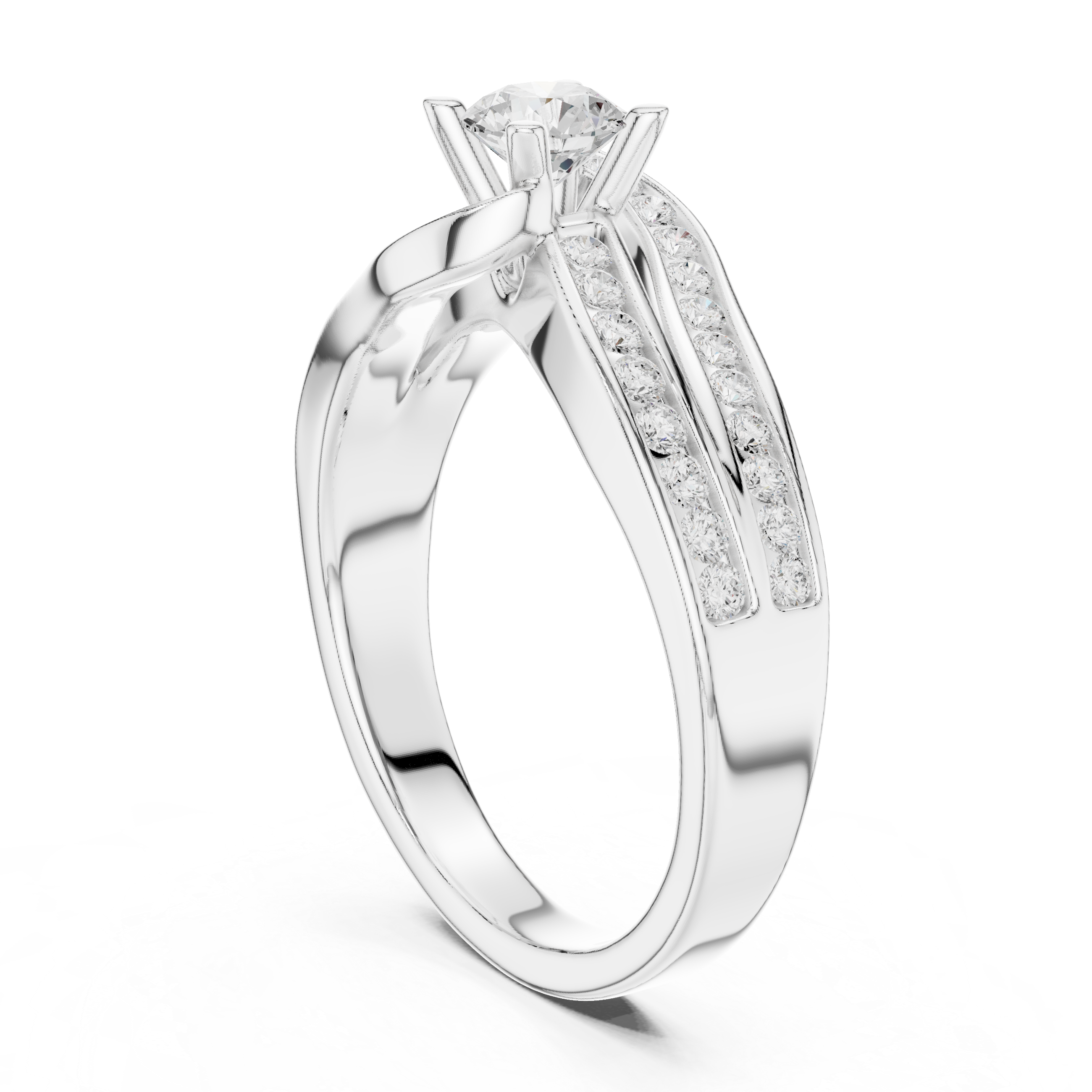 0.924 CT Round Cut Lab Grown Diamond Ring| WOKE