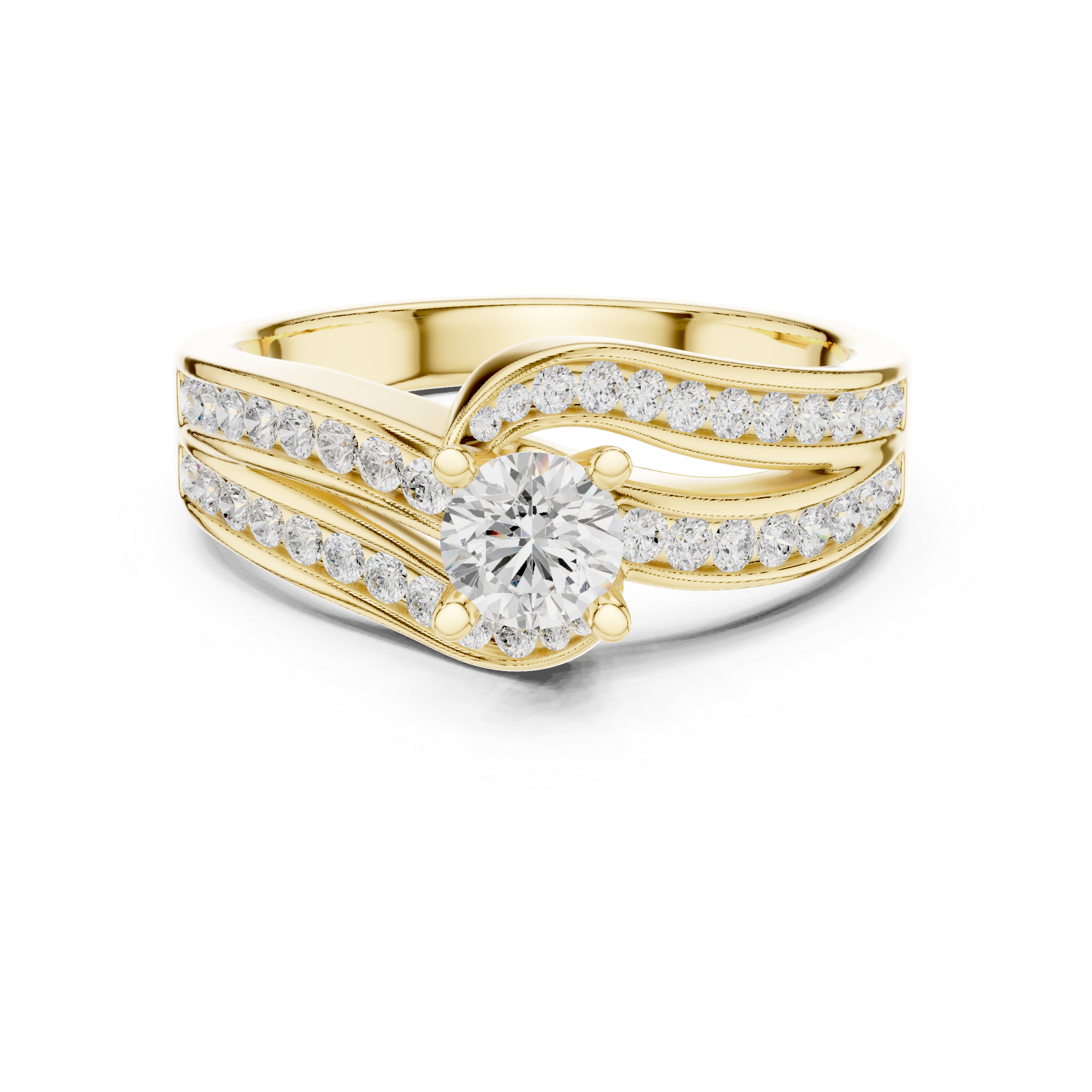 0.924 CT Round Cut Lab Grown Diamond Ring| WOKE
