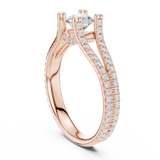 1.29 CT Round Cut Lab Grown Diamond Ring| WOKE