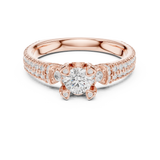 1.194 CT Round Cut Lab Grown Diamond Ring| WOKE