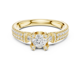 1.194 CT Round Cut Lab Grown Diamond Ring| WOKE