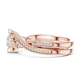 0.936 CT Round Cut Lab Grown Diamond Ring| WOKE