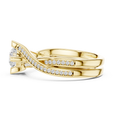 0.936 CT Round Cut Lab Grown Diamond Ring| WOKE