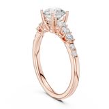 1.4 CT Round Cut Lab Grown Diamond Ring| WOKE