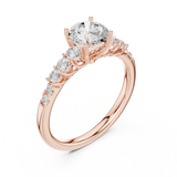 1.4 CT Round Cut Lab Grown Diamond Ring| WOKE