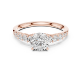 1.4 CT Round Cut Lab Grown Diamond Ring| WOKE