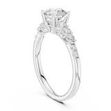 1.4 CT Round Cut Lab Grown Diamond Ring| WOKE