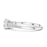 1.4 CT Round Cut Lab Grown Diamond Ring| WOKE