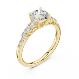 1.4 CT Round Cut Lab Grown Diamond Ring| WOKE