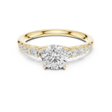 1.4 CT Round Cut Lab Grown Diamond Ring| WOKE