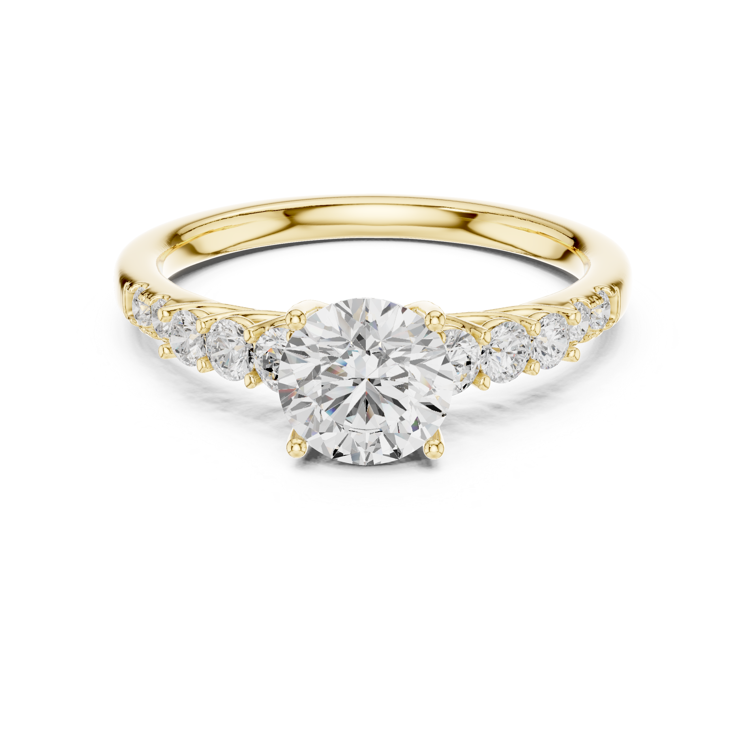 1.4 CT Round Cut Lab Grown Diamond Ring| WOKE