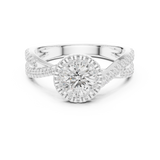 1.122 CT Round Cut Lab Grown Diamond Ring| WOKE