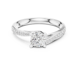0.822 CT Round Cut Lab Grown Diamond Ring| WOKE