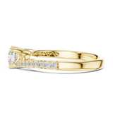 0.822 CT Round Cut Lab Grown Diamond Ring| WOKE