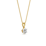 Portugese Cut Solitaire Moissanite  Pendant| WOKE