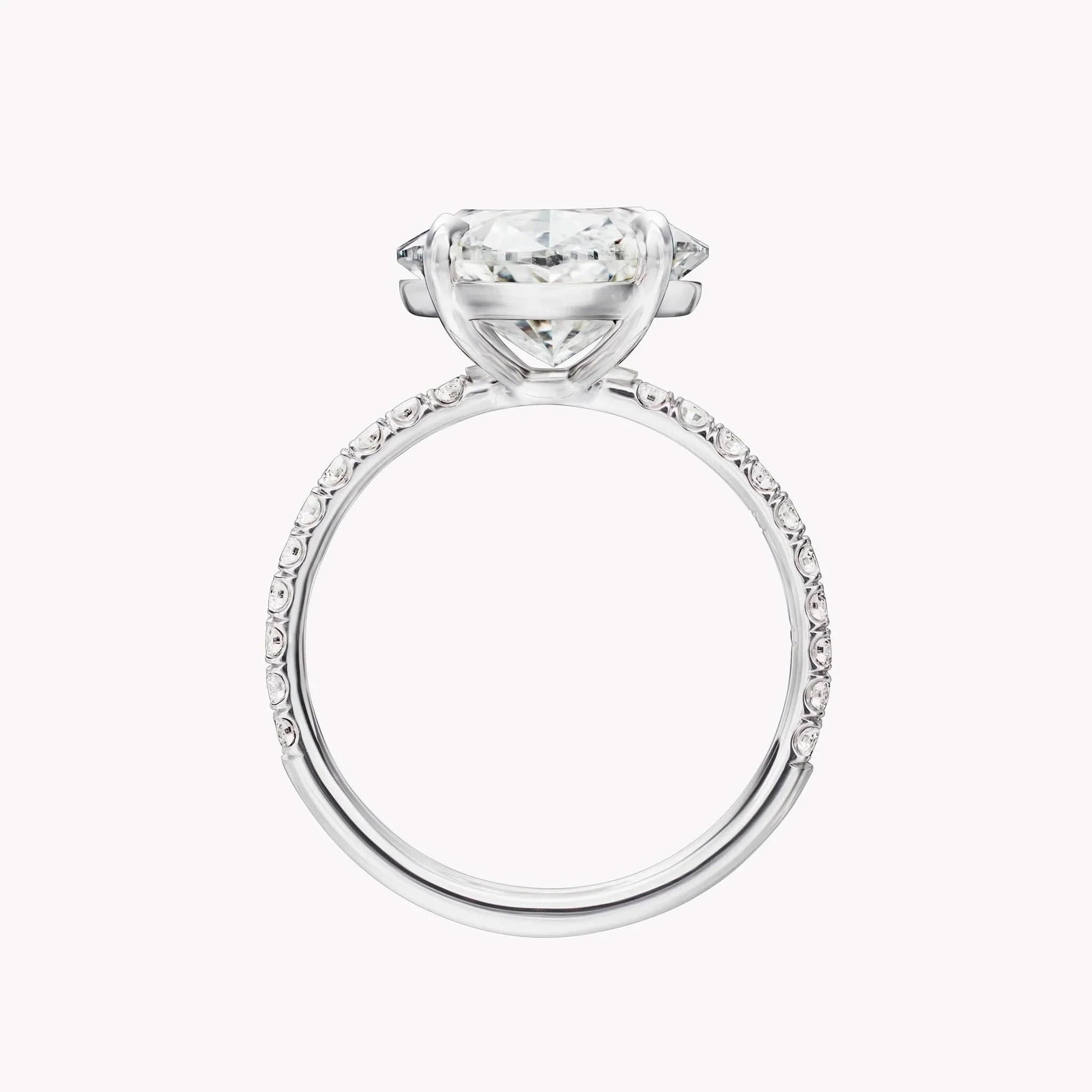 5 carat GRA certified moissanite diamond ring | Moissanite ring in 14k gold |  GRA certified moissanite diamond