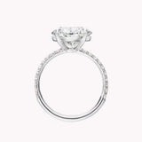 5 carat Oval cut ring | In 925 sterling silver and swarovski crystals