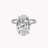 5 carat GRA certified moissanite diamond ring | Moissanite ring in 14k gold |  GRA certified moissanite diamond