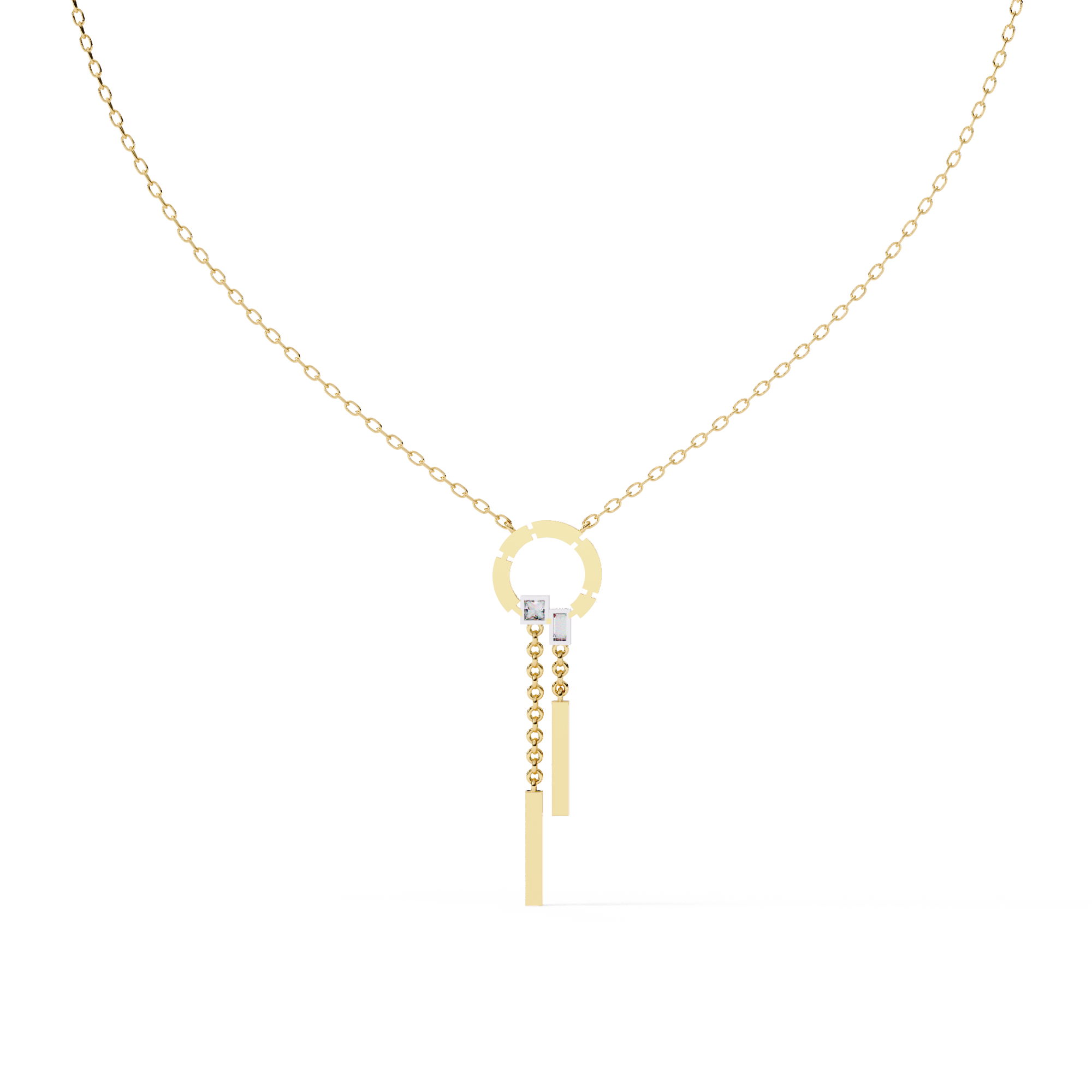 WOKE™ 14k honey drop diamond necklace in 14k Gold