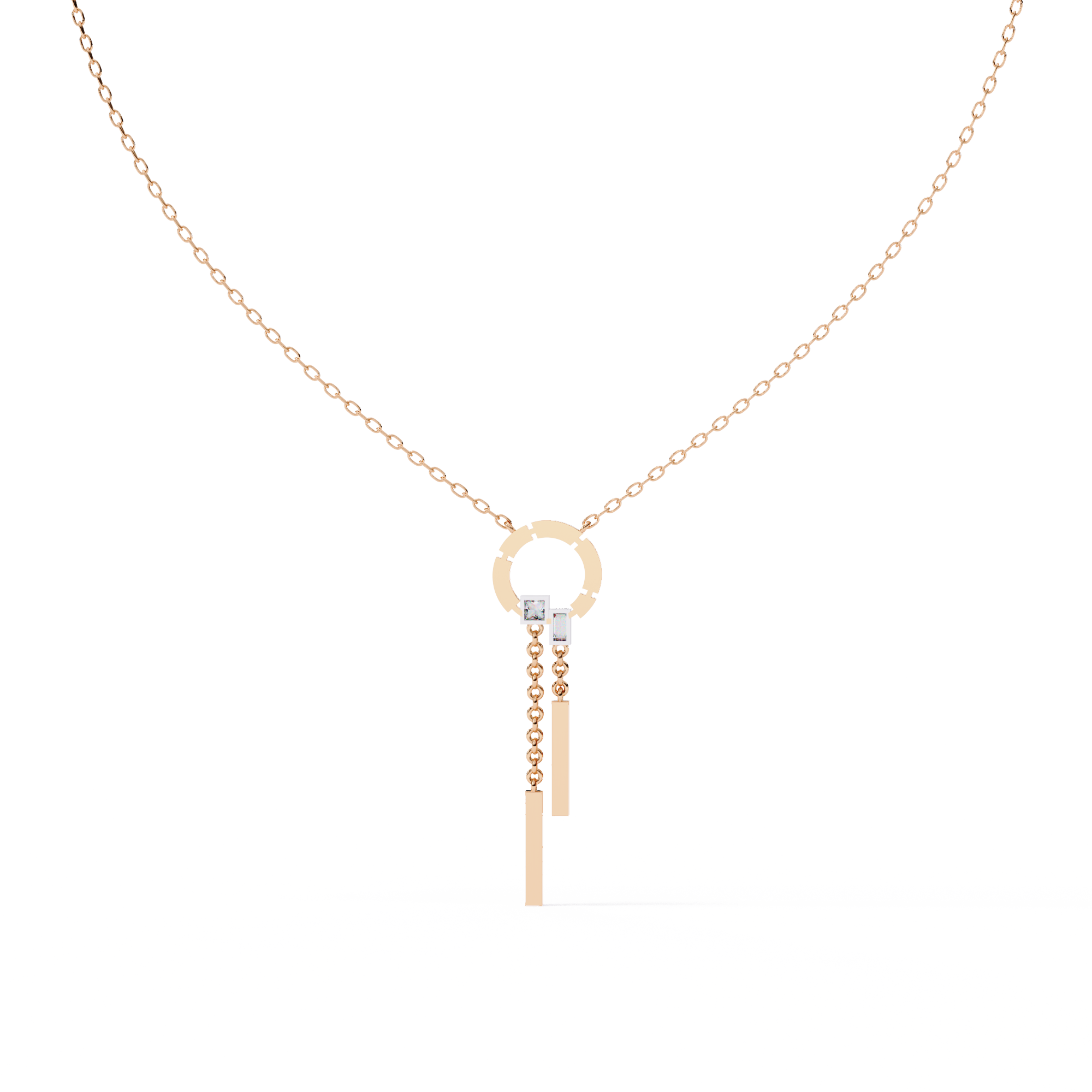 WOKE™ 14k honey drop diamond necklace in 14k Gold