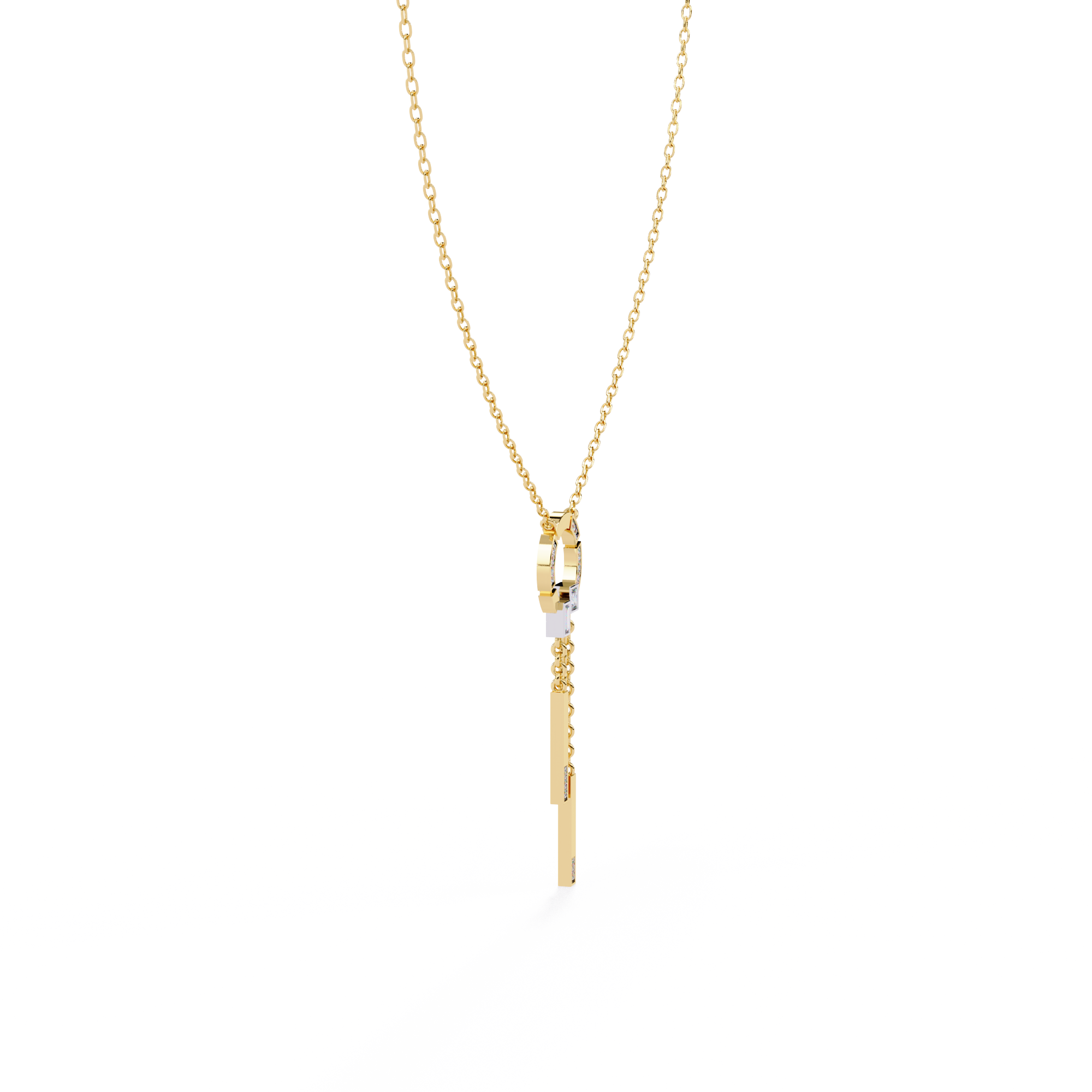 WOKE™ 14k honey drop diamond necklace in 14k Gold