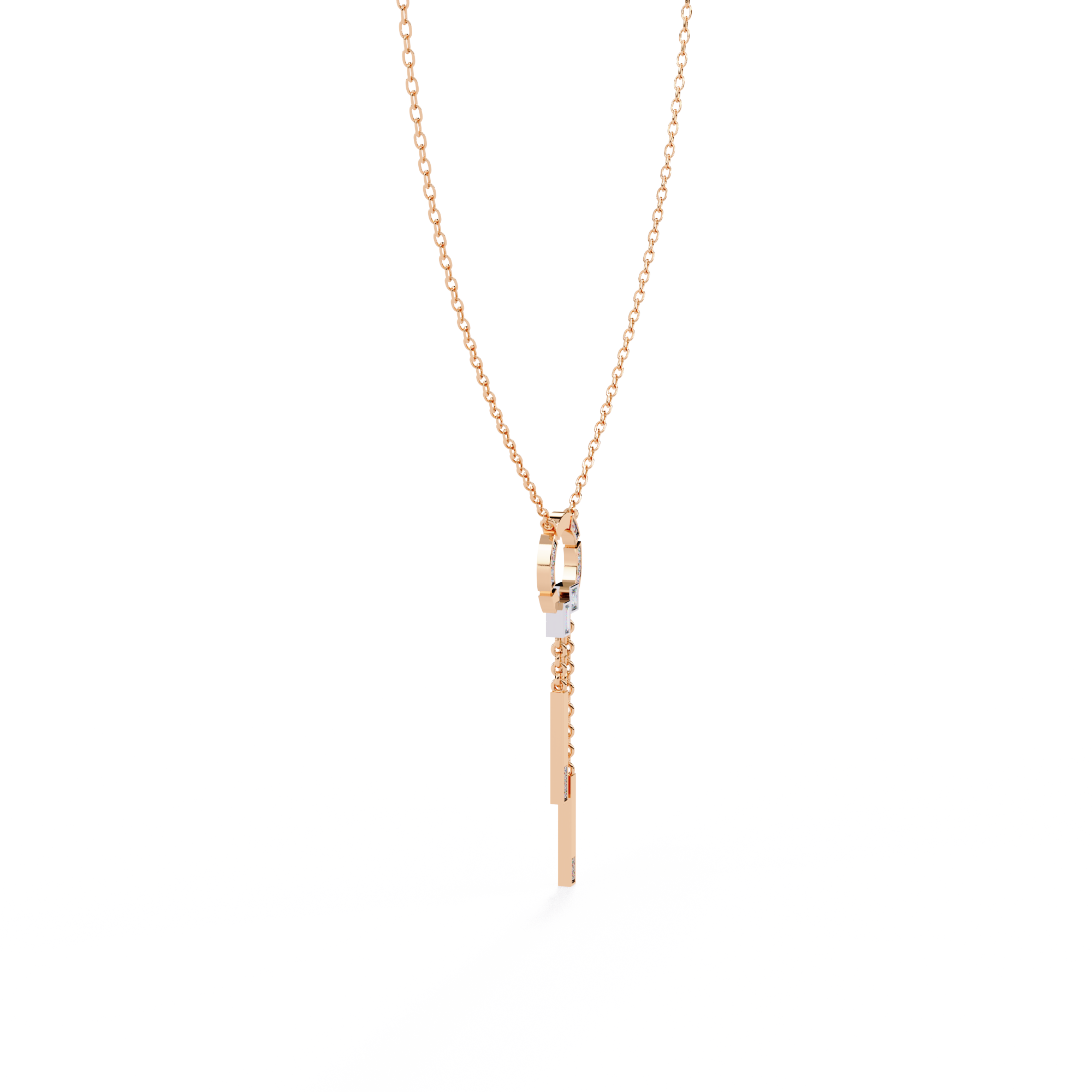 WOKE™ 14k honey drop diamond necklace in 14k Gold