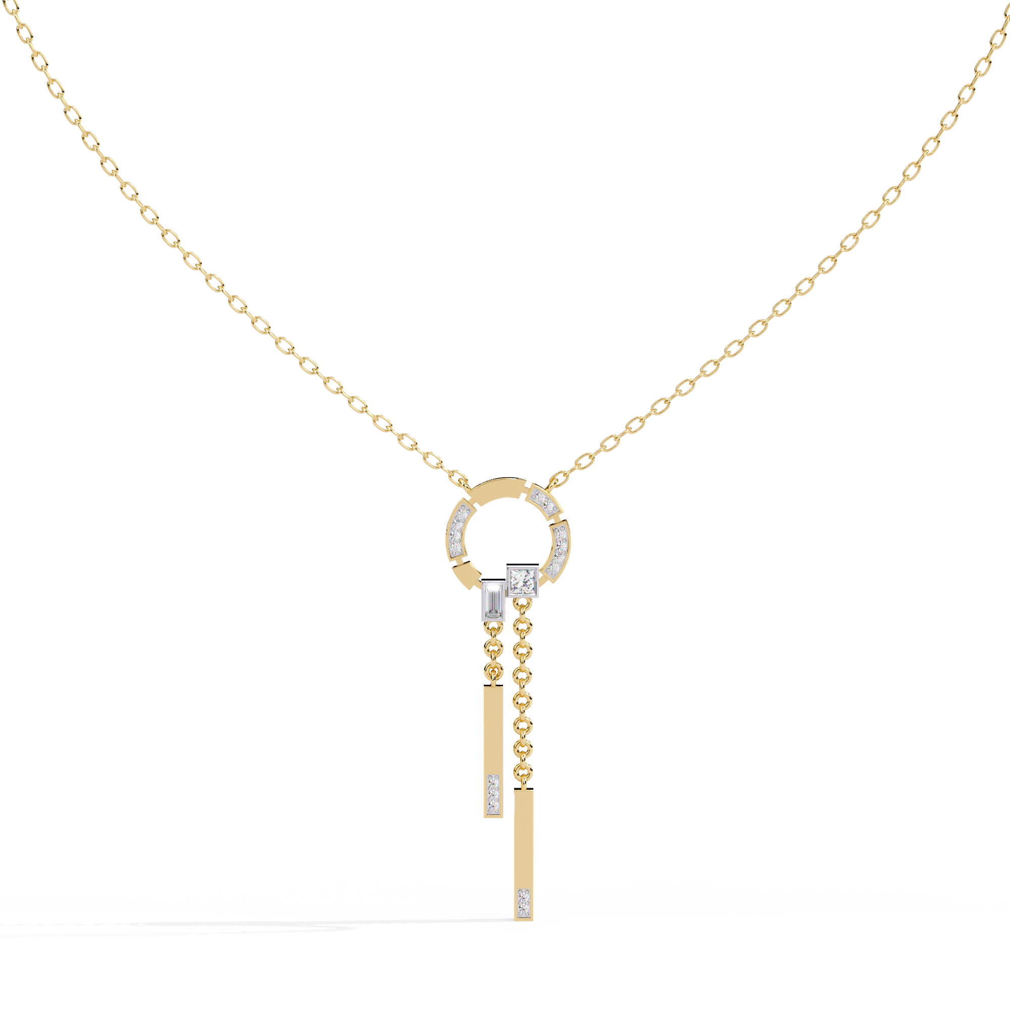 WOKE™ 14k honey drop diamond necklace in 14k Gold