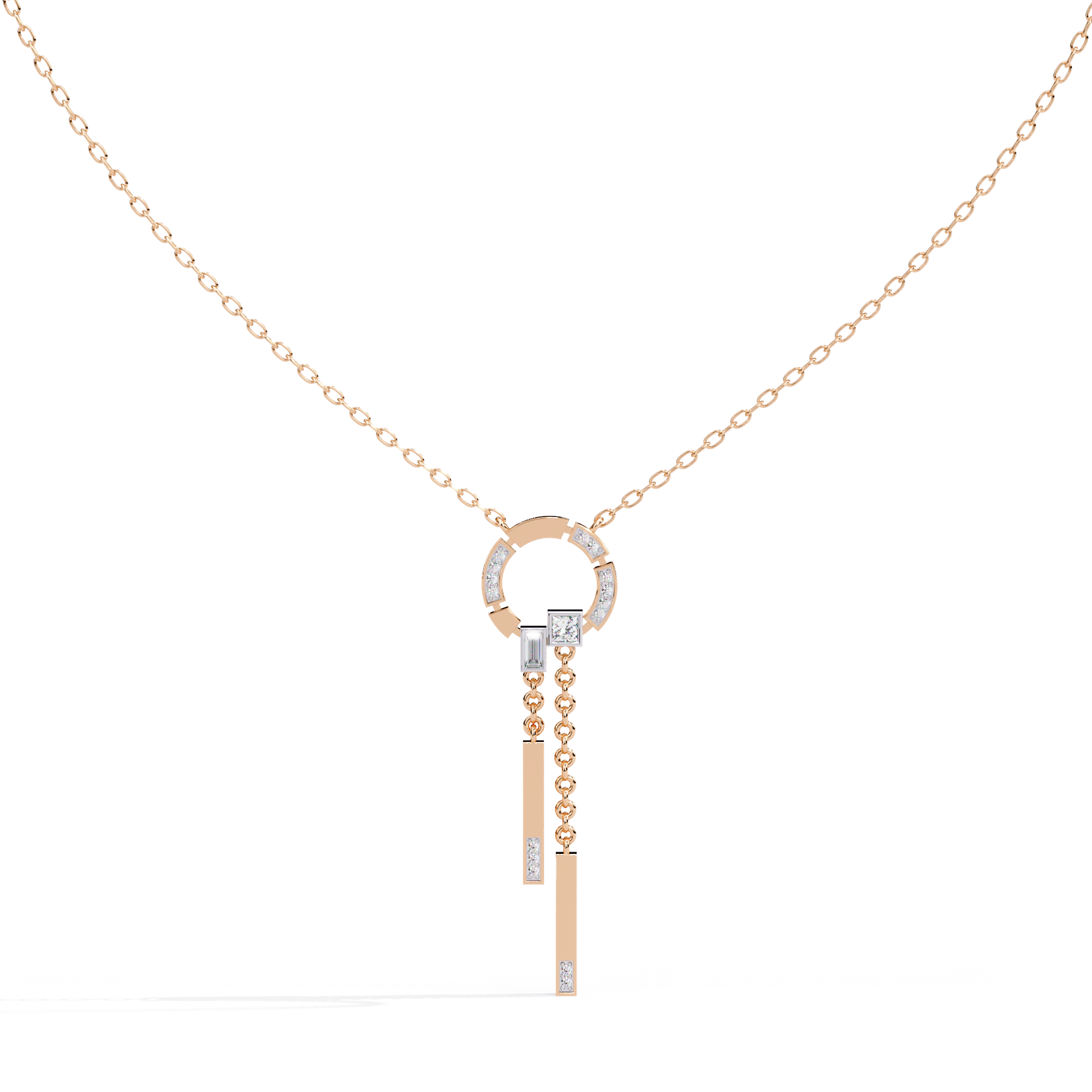 WOKE™ 14k honey drop diamond necklace in 14k Gold