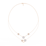 WOKE™ 14k layered glory diamond necklace in 14k Gold