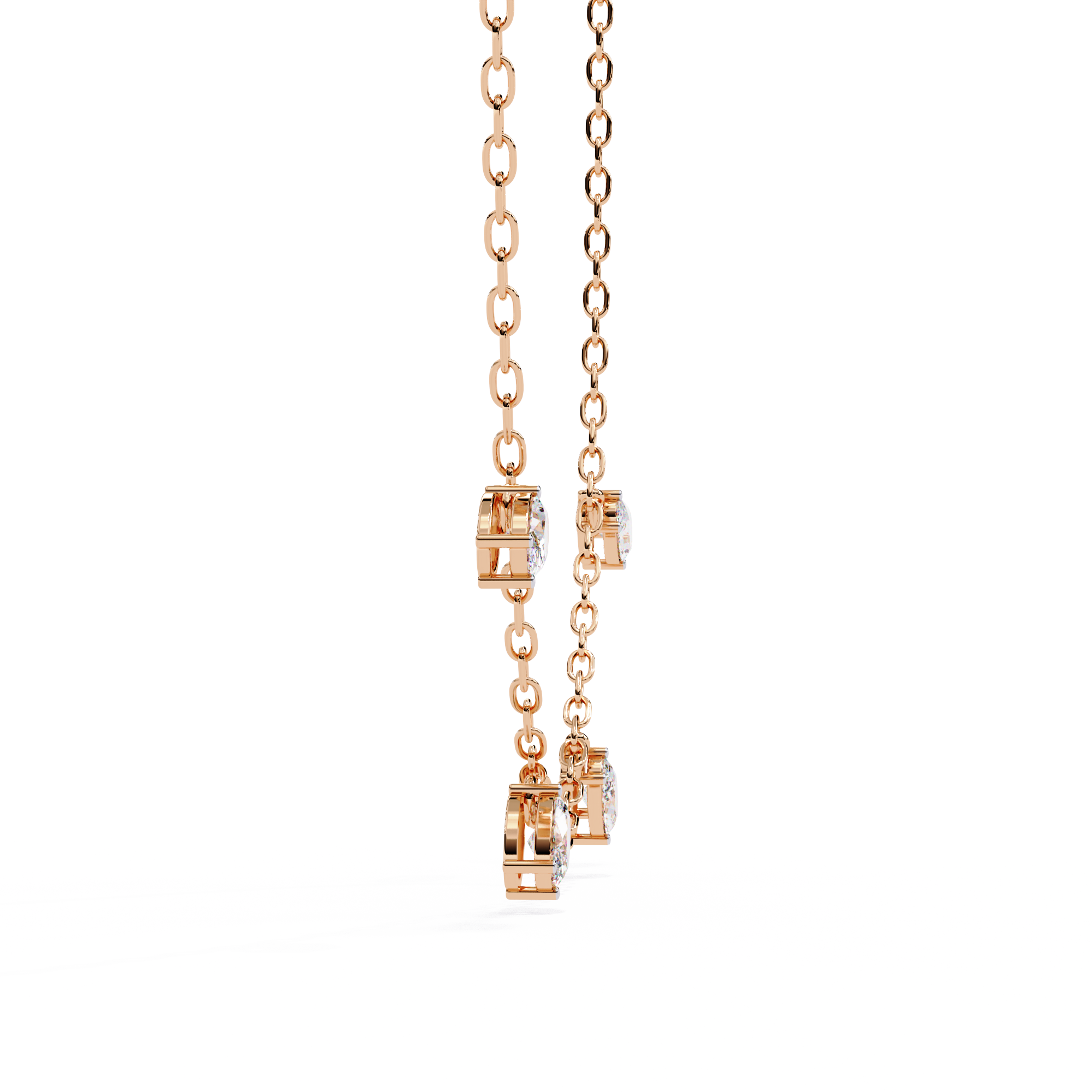 WOKE™ 14k CHARMS glory diamond oval chain in 14k Gold