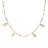WOKE™ 14k CHARMS glory diamond oval chain in 14k Gold