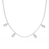 WOKE™ 14k CHARMS glory diamond oval chain in 14k Gold