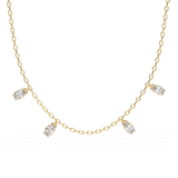 WOKE™ 14k CHARMS glory diamond oval chain in 14k Gold