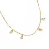 WOKE™ 14k CHARMS glory diamond oval chain in 14k Gold