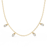 WOKE™ 14k CHARMS glory diamond oval chain in 14k Gold