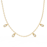 WOKE™ 14k CHARMS glory diamond oval chain in 14k Gold
