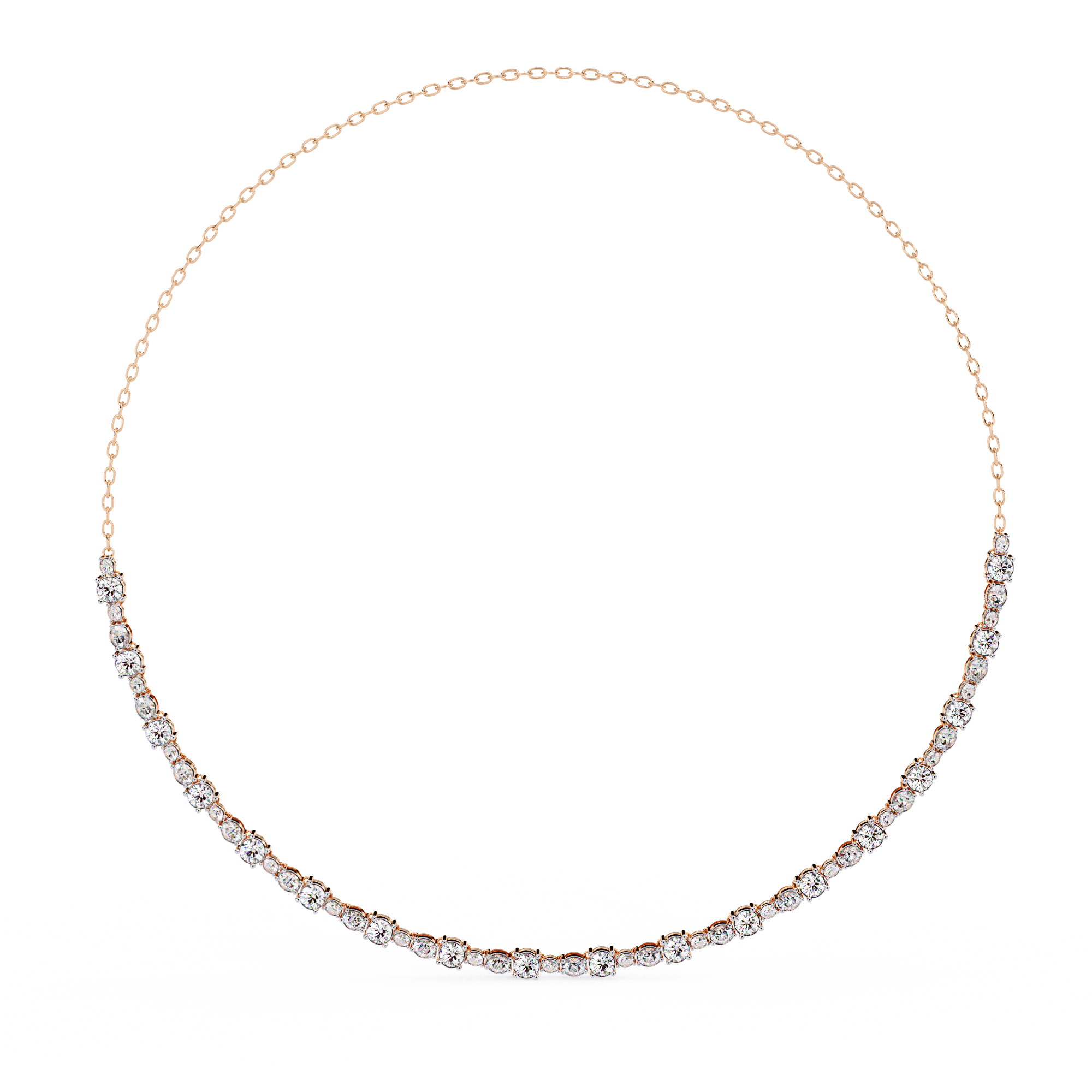 WOKE™ Graduation set 8.2 CARATS diamond tennis chain| 925 Silver