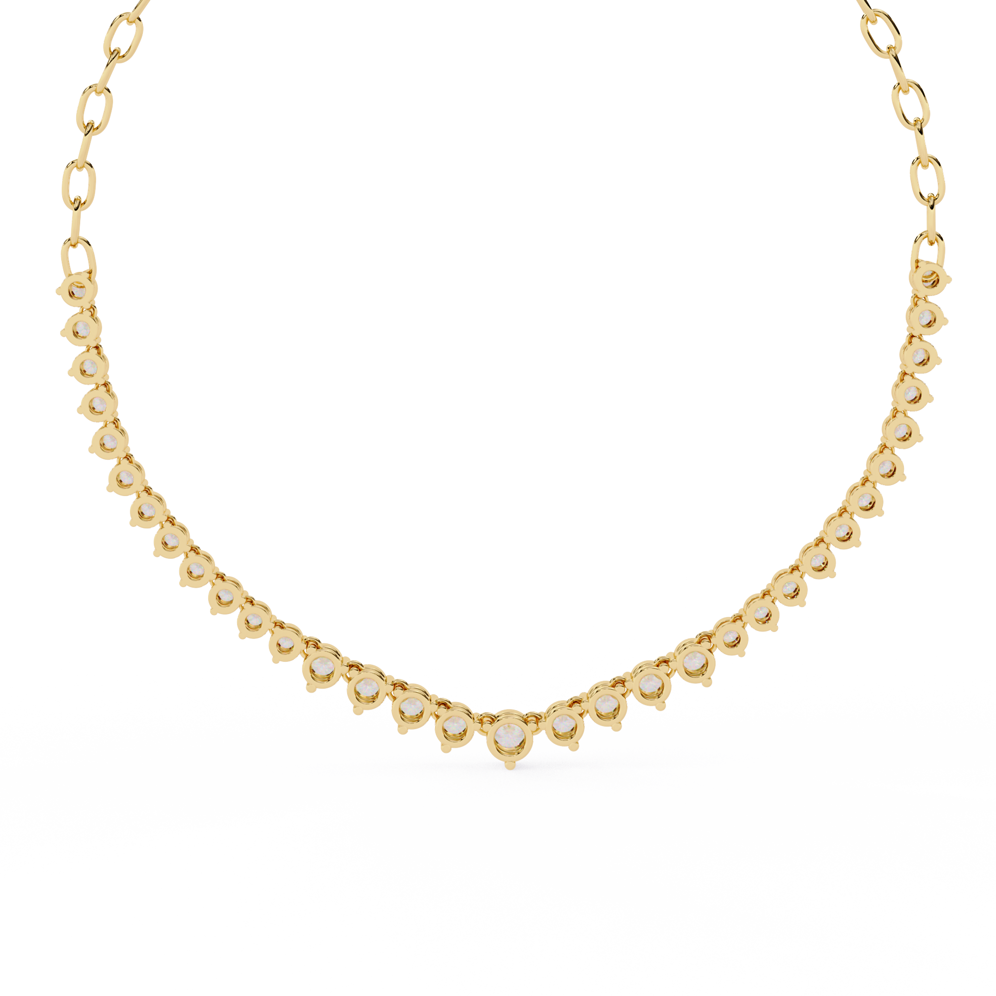 WOKE™ 12.2 CARATS moissanite necklace in 925 Silver