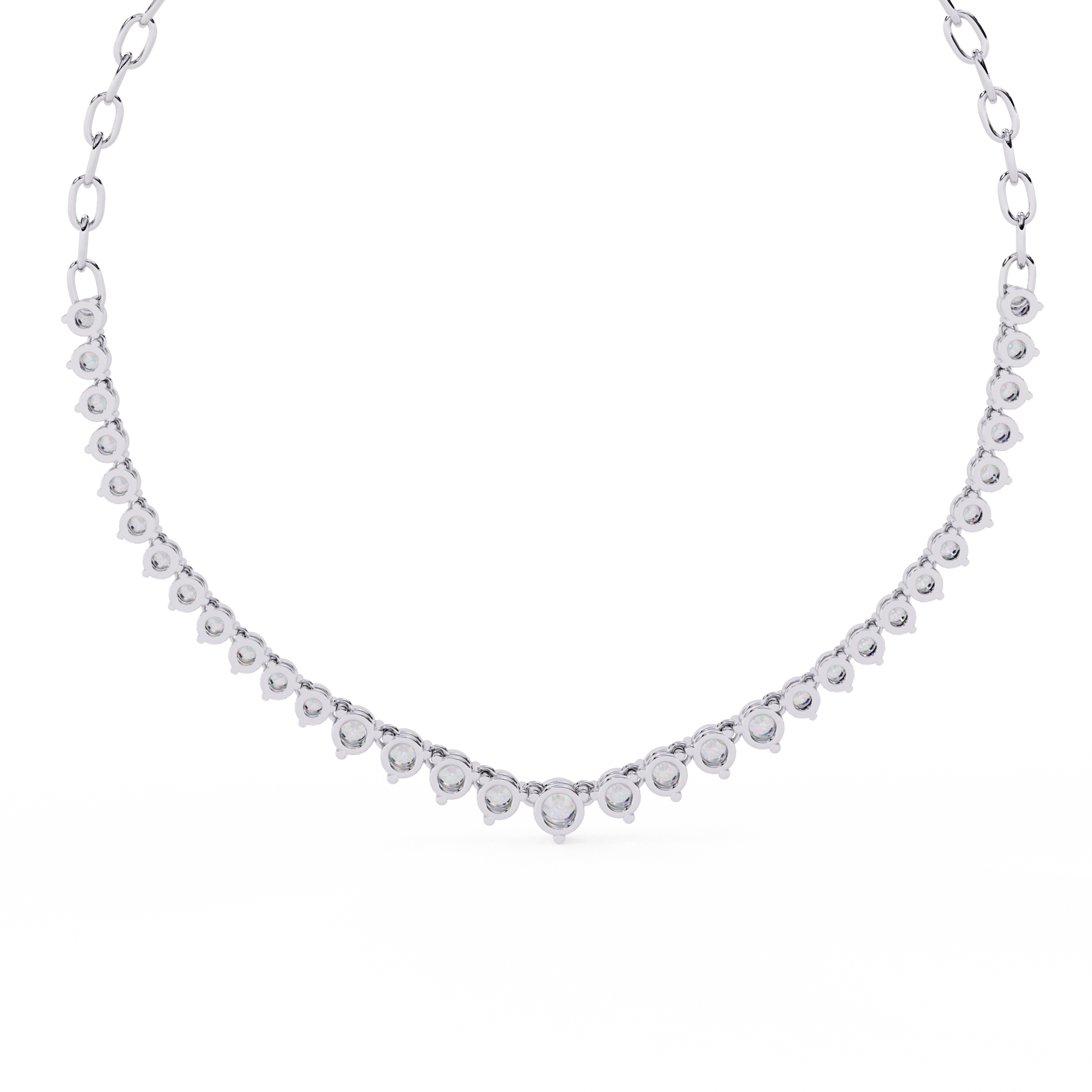 WOKE™ 12.2 CARATS moissanite necklace in 925 Silver