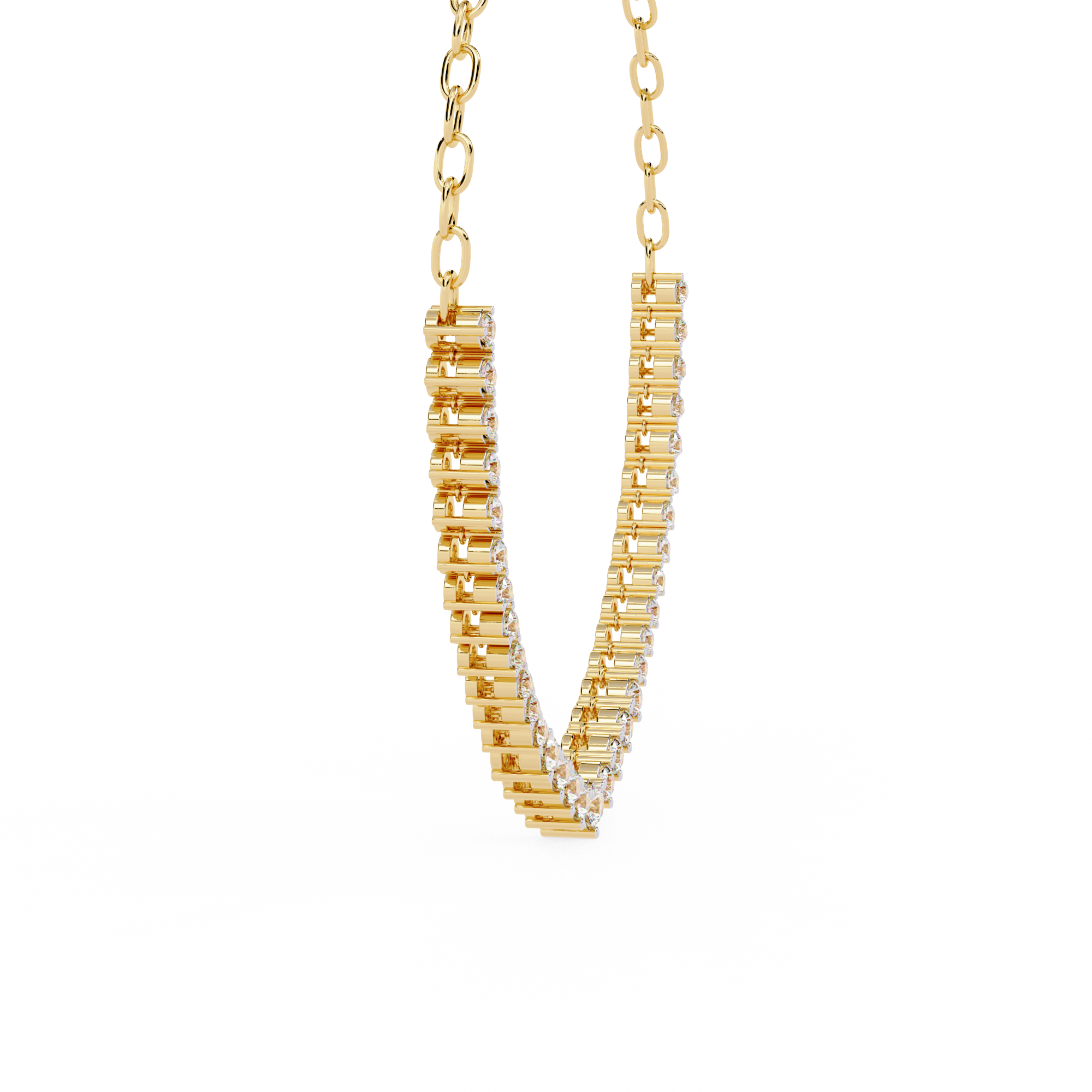 WOKE™ 12.2 CARATS moissanite necklace in 925 Silver