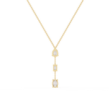 WOKE™ 14k dropping 2.2 CT set diamond necklace in 14k Gold