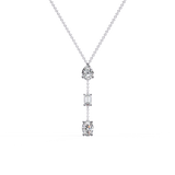 WOKE™ 14k dropping 2.2 CT set diamond necklace in 14k Gold