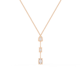 WOKE™ 14k dropping 2.2 CT set diamond necklace in 14k Gold