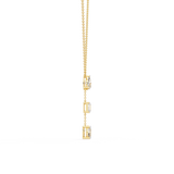 WOKE™ 14k dropping 2.2 CT set diamond necklace in 14k Gold
