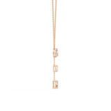 WOKE™ 14k dropping 2.2 CT set diamond necklace in 14k Gold
