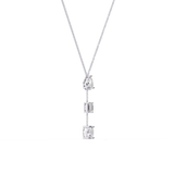 WOKE™ 14k dropping 2.2 CT set diamond necklace in 14k Gold