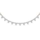 WOKE™ 14k 2.1 CT round diamond neck chain in 14k Gold