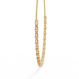 WOKE™ 14k 2.1 CT round diamond neck chain in 14k Gold